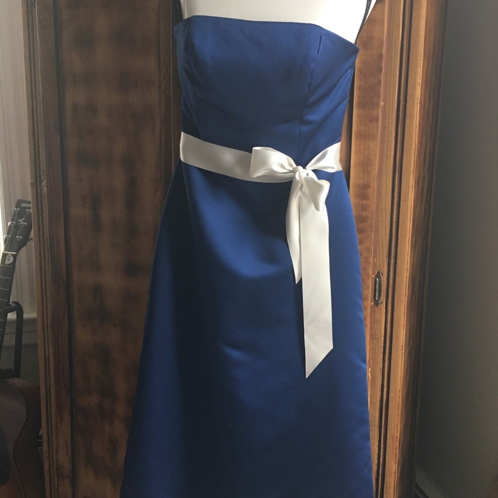Levkoff strapless midi dress
